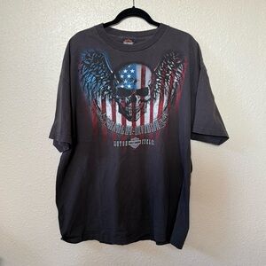 Bravado & Harley Davidson Mens Black Graphic Short Sleeve Tee Shirt 2XL